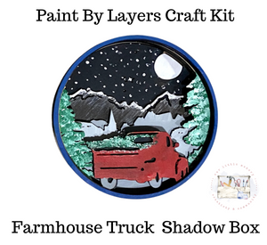 Farmhouse Truck Shadow Box Kit