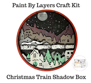 Christmas Train Shadow Box Kit
