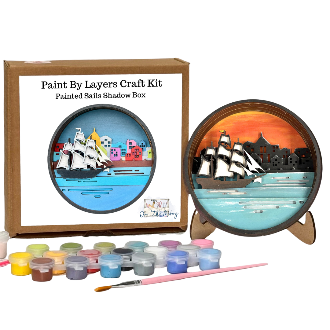 Painted Sails Shadow Box Kit
