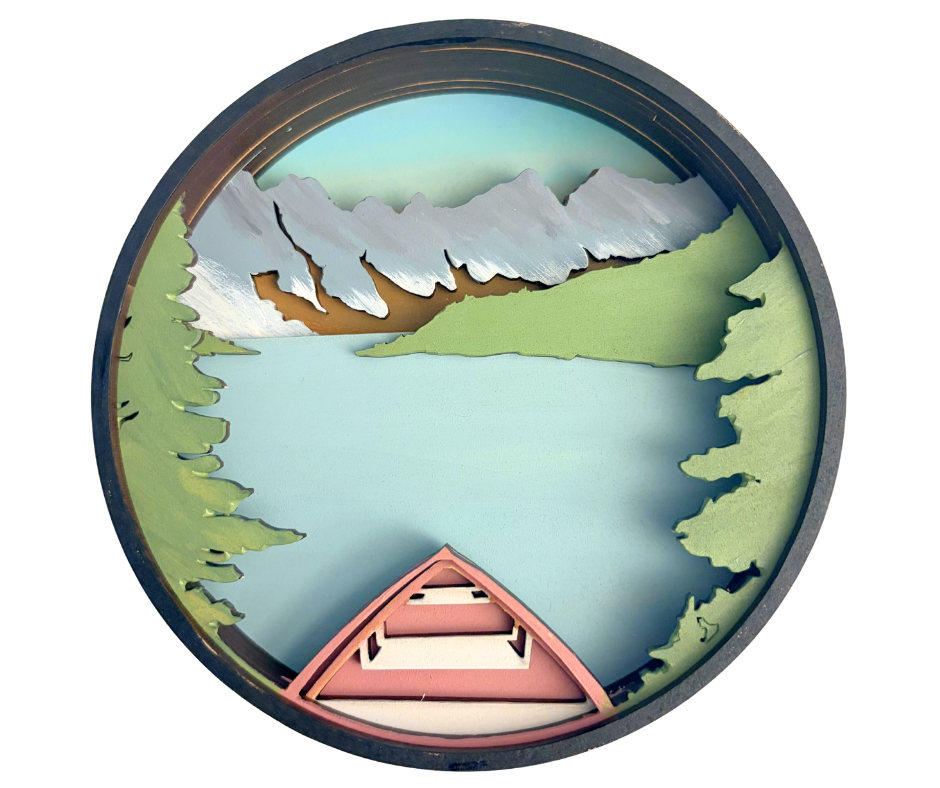 Peaceful Paddle Shadow Box Kit