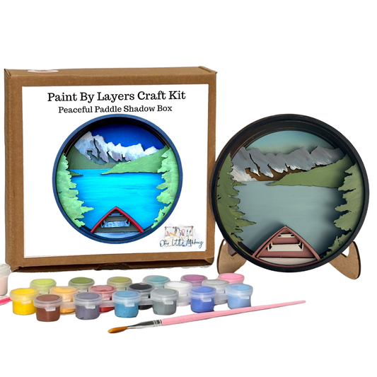 Peaceful Paddle Shadow Box Kit