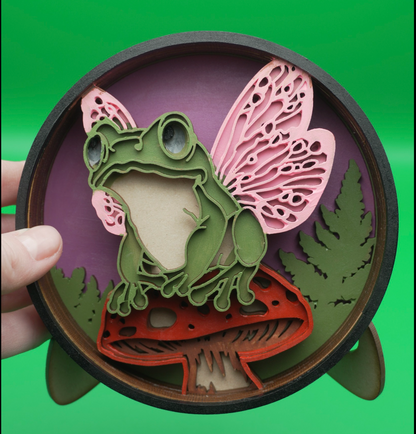 Flutter Frog Shadow Box Kit