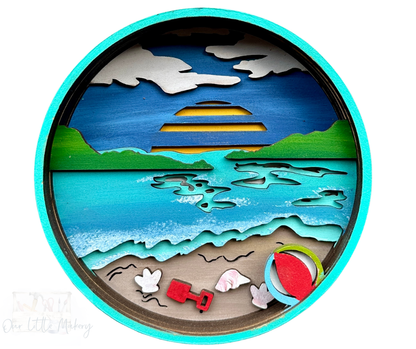 Beach Days Shadow Box Kit