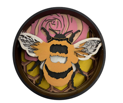 Bee Happy Shadow Box Kit