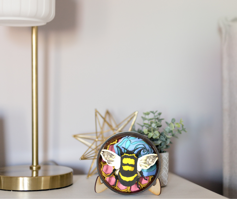 Bee Happy Shadow Box Kit