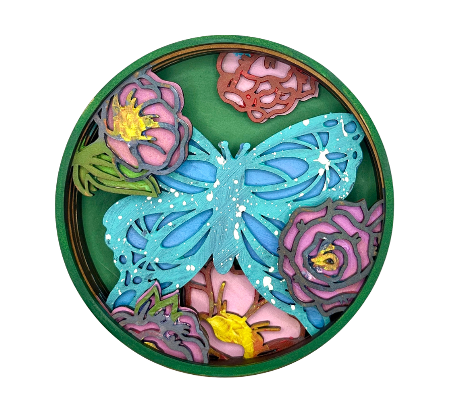 Butterfly Kisses Shadow Box Kit