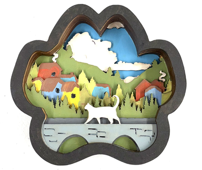 Cat Paw Shadow Box Kit