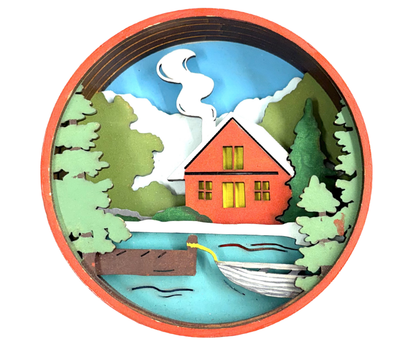 Cozy Cottage Shadow Box Kit