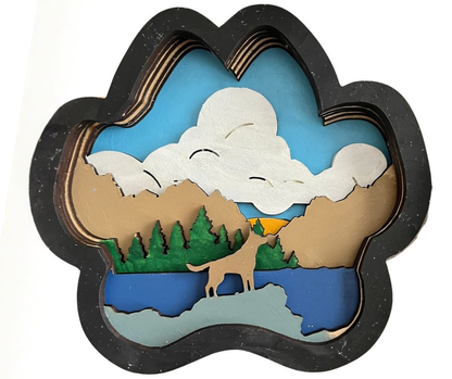 Dog Paw Shadow Box Kit