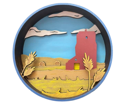 Grain Elevator Shadow Box Kit