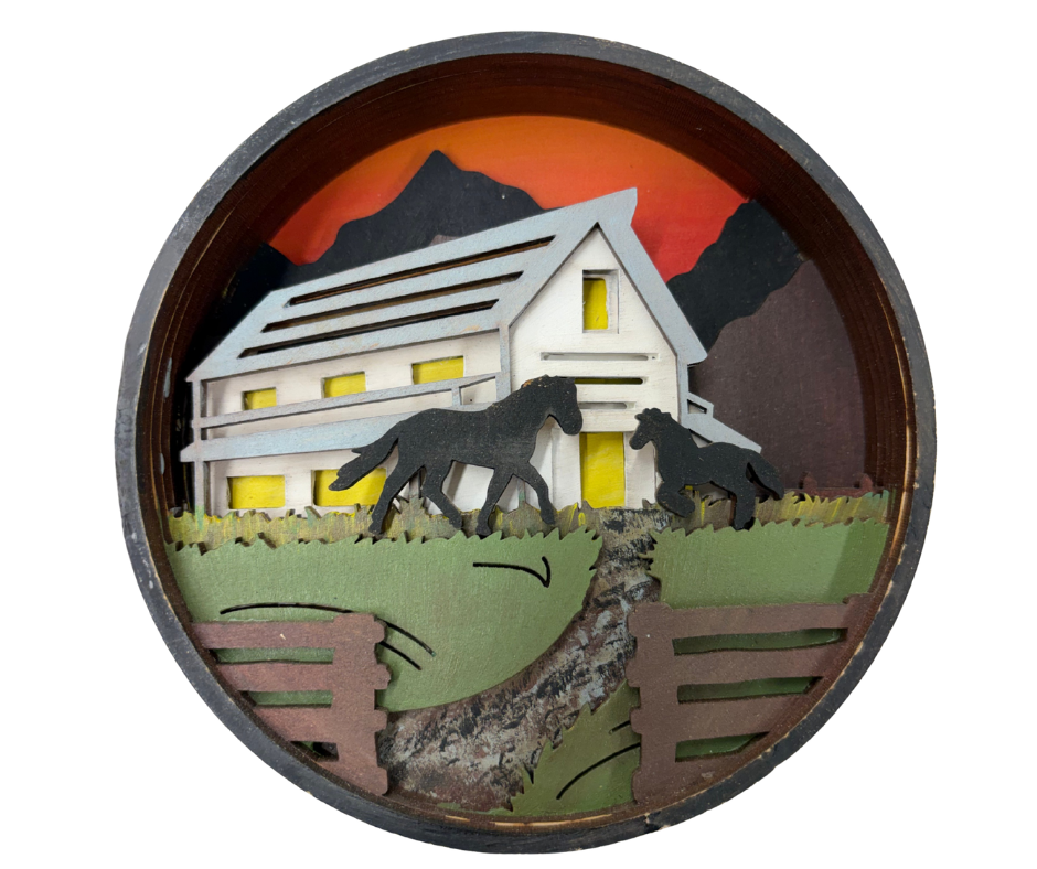 Horseshoe Haven Shadow Box Kit