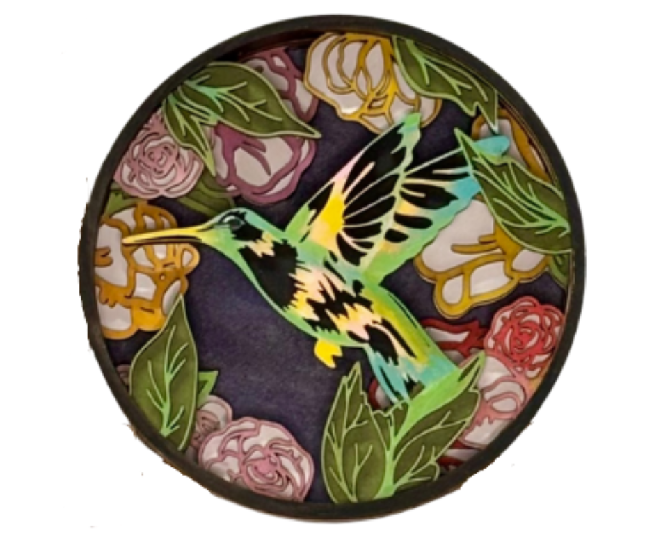 Hummingbird Garden Shadow Box Kit