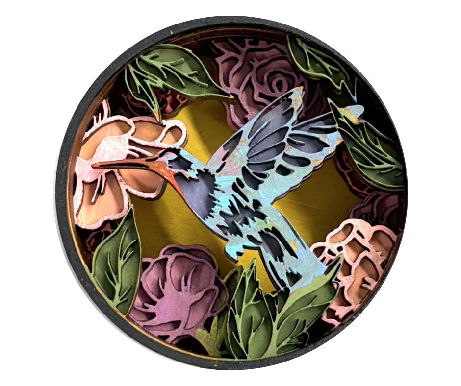 Hummingbird Garden Shadow Box Kit