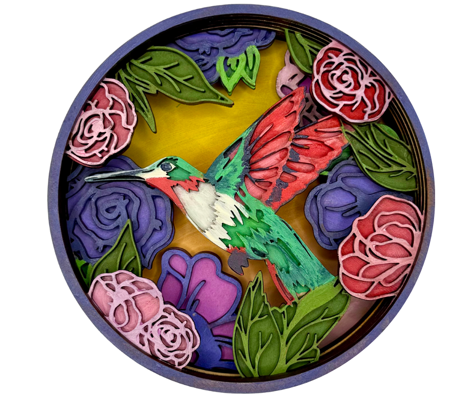 Hummingbird Garden Shadow Box Kit