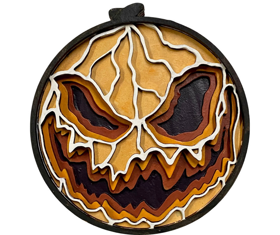 Jack-O-Lantern Shadow Box Kit