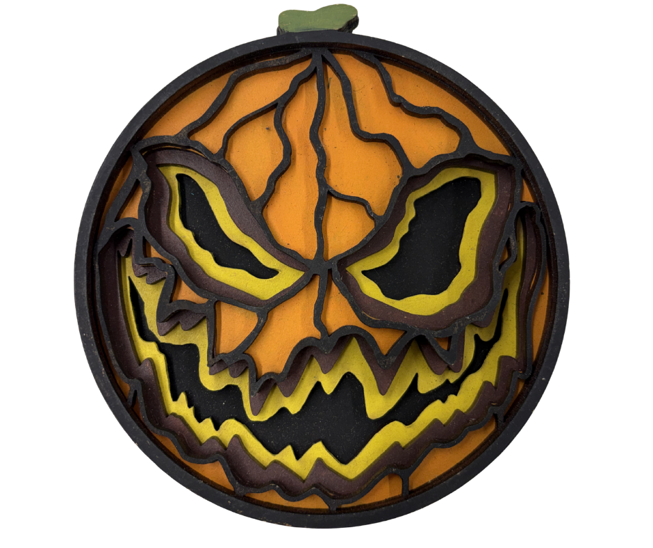 Jack-O-Lantern Shadow Box Kit