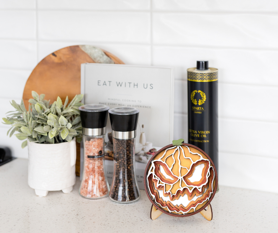 Jack-O-Lantern Shadow Box Kit