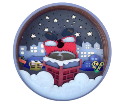 Chimney Traffic Shadow Box