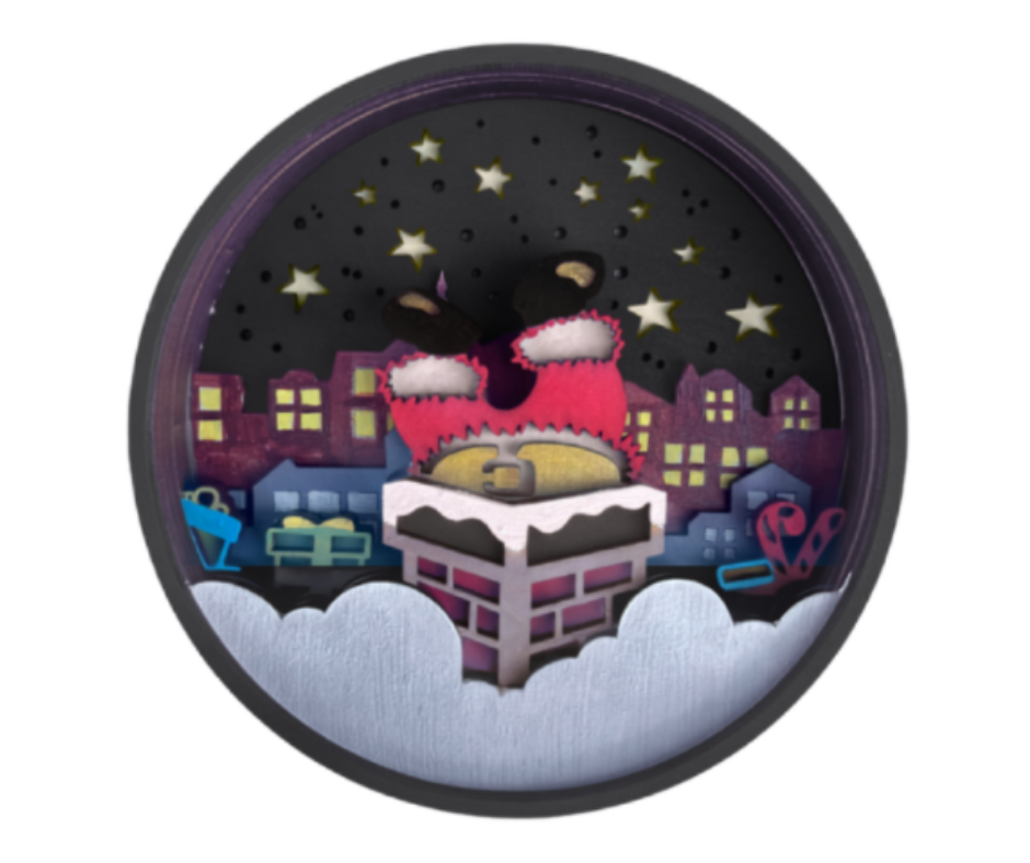 Chimney Traffic Shadow Box