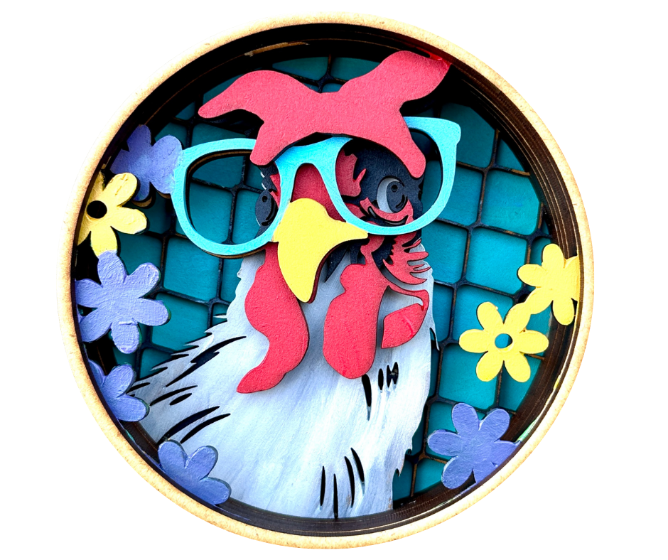One Smart Clucker Shadow Box Kit
