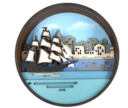 Painted Sails Shadow Box Kit