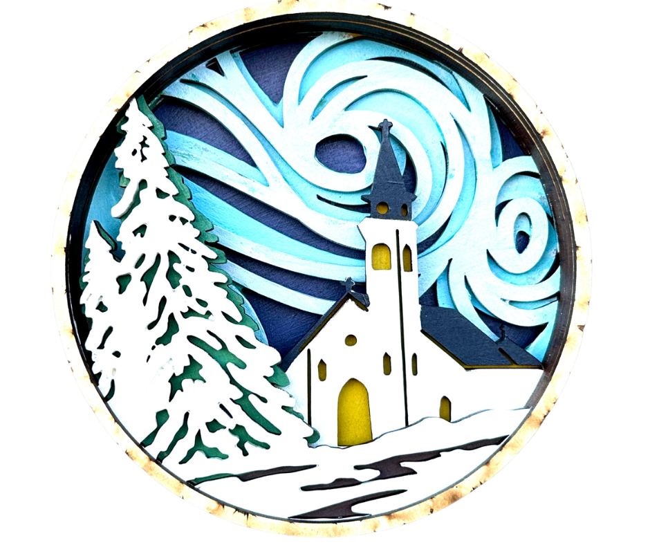 Silent Night Shadow Box Kit