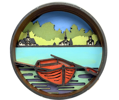 Spring Garden Road Shadow Box Kit