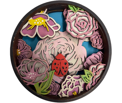 Sweet Ladybug Shadow Box Kit