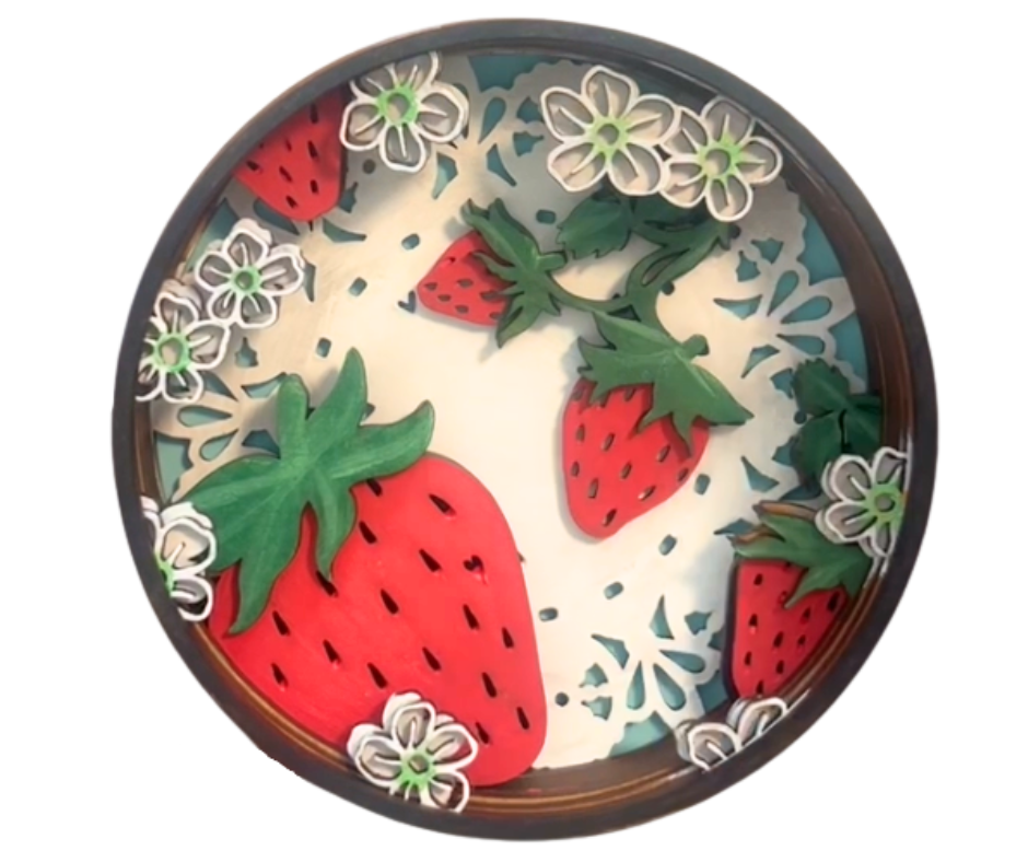 Strawberry Kisses Shadow Box