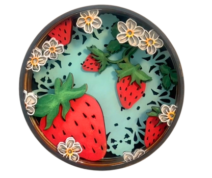 Strawberry Kisses Shadow Box