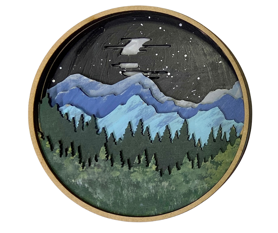 Moonlight Peaks Shadow Box Kit