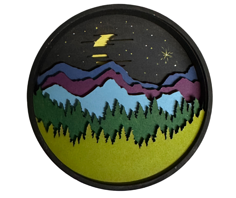 Moonlight Peaks Shadow Box Kit