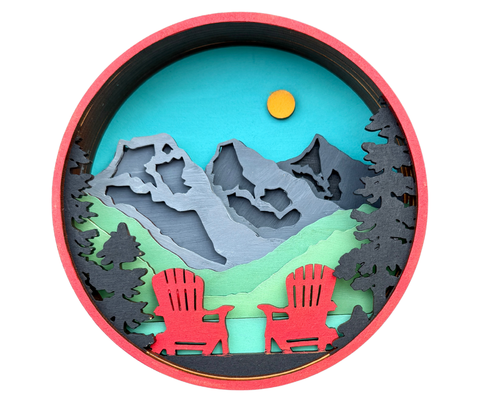 Mountain Life Shadow Box