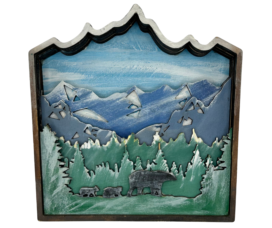 On The Mountains Tops Shadow Box Kit