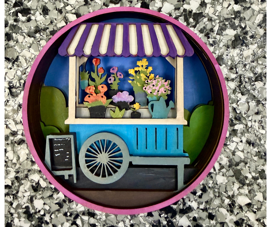 Petals Pop Up Shadow Box Kit