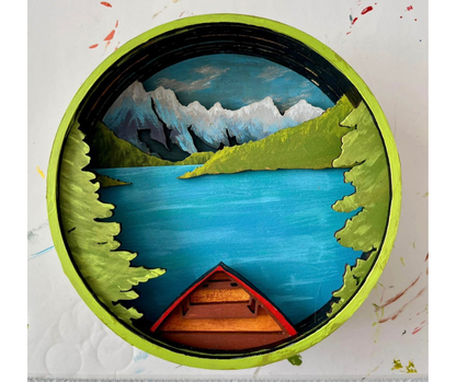 Peaceful Paddle Shadow Box Kit