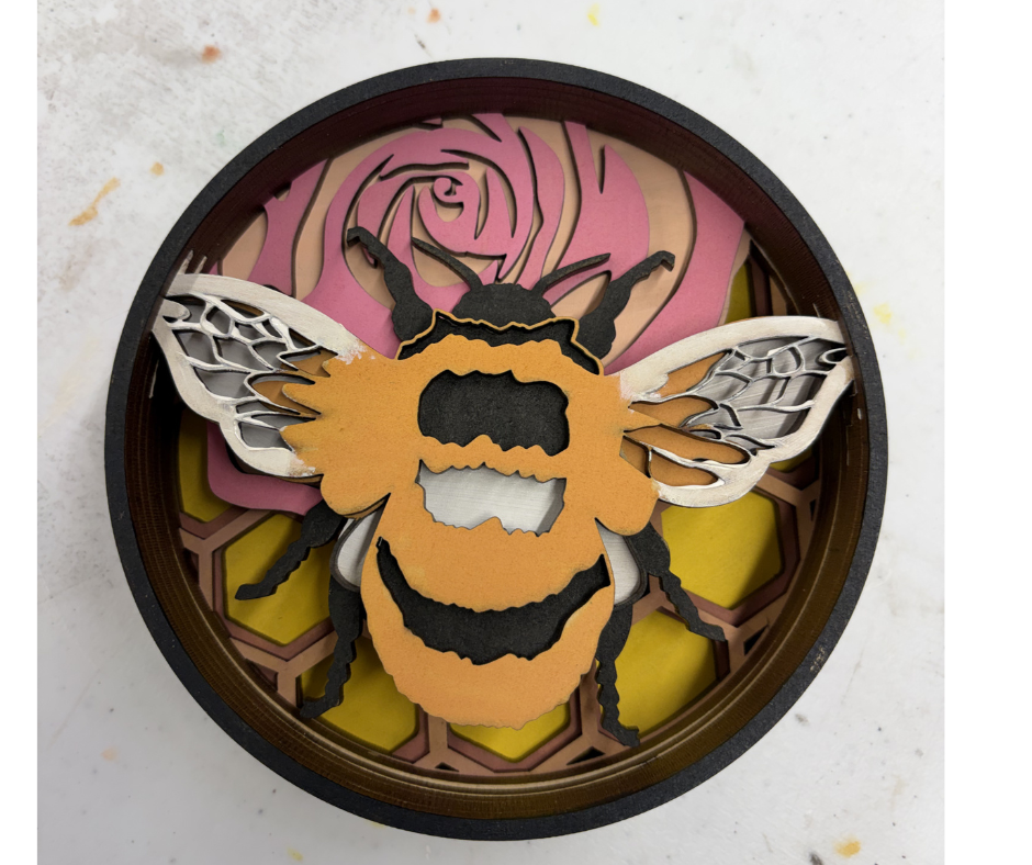Bee Happy Shadow Box Kit