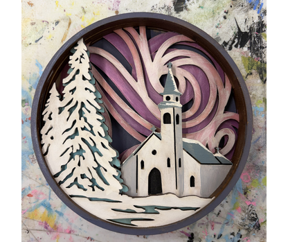 Silent Night Shadow Box Kit