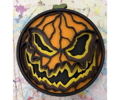 Jack-O-Lantern Shadow Box Kit