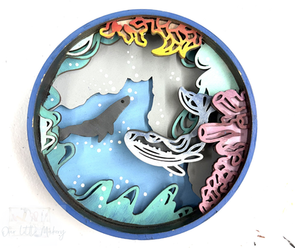 A Whale of a Tale Shadow Box Kit