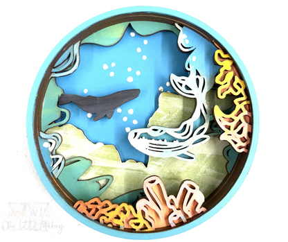 A Whale of a Tale Shadow Box Kit