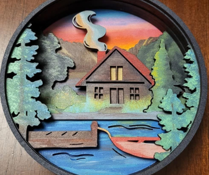 Cozy Cottage Shadow Box Kit