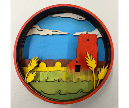 Grain Elevator Shadow Box Kit