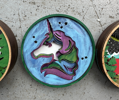 Unicorn Shadow Box Kit