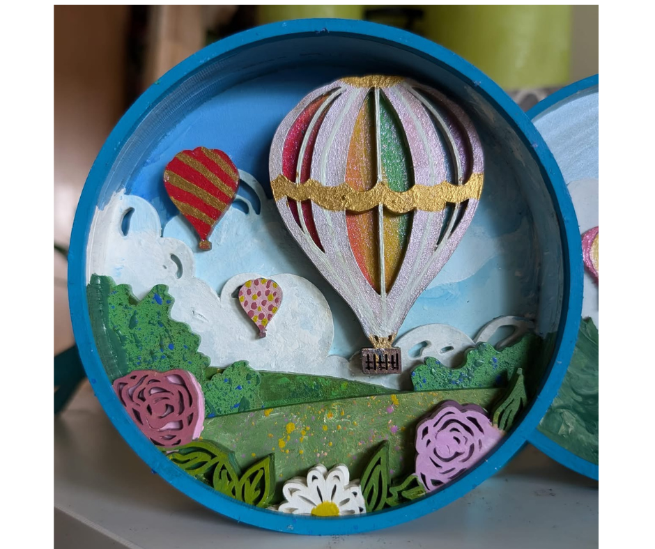 Up, Up and Away Shadow Box Kit
