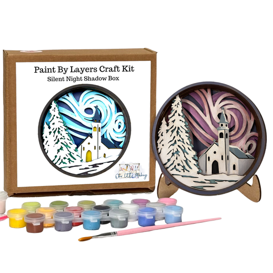 Silent Night Shadow Box Kit