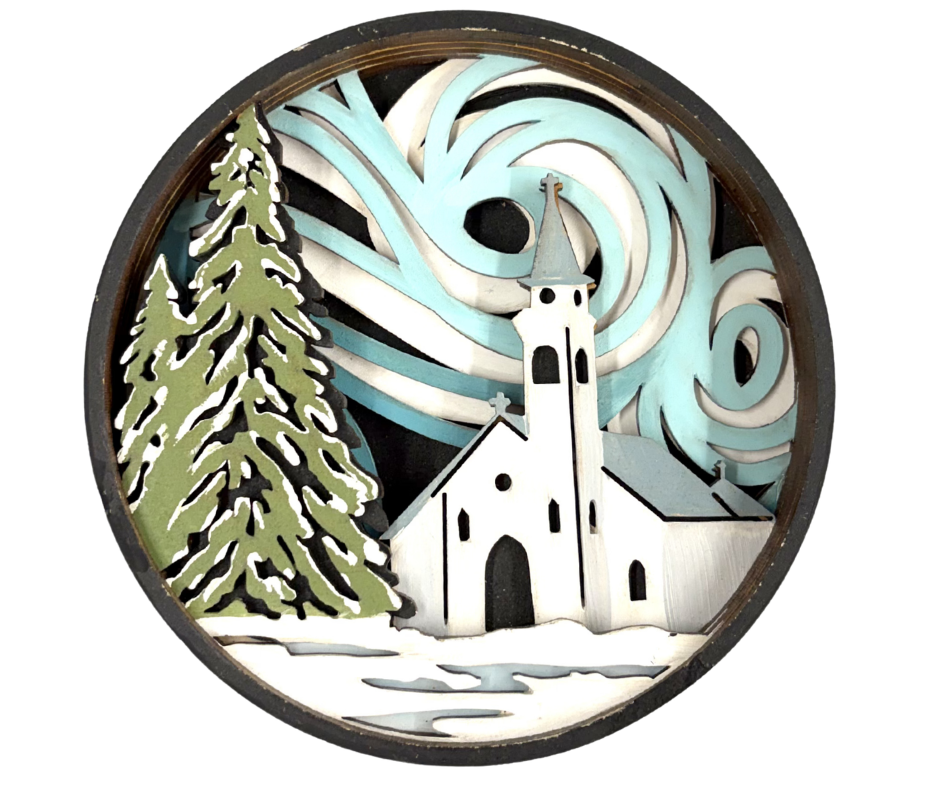 Silent Night Shadow Box Kit