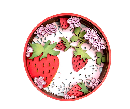 Strawberry Kisses Shadow Box