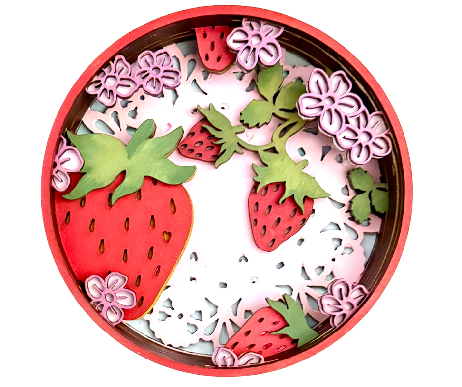 Strawberry Kisses Shadow Box