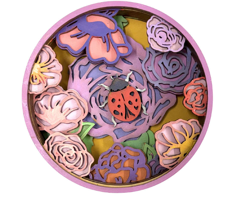 Sweet Ladybug Shadow Box Kit